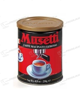 Musetti Espresso Rossa mletá káva v plechovce 250 g - 132 ...